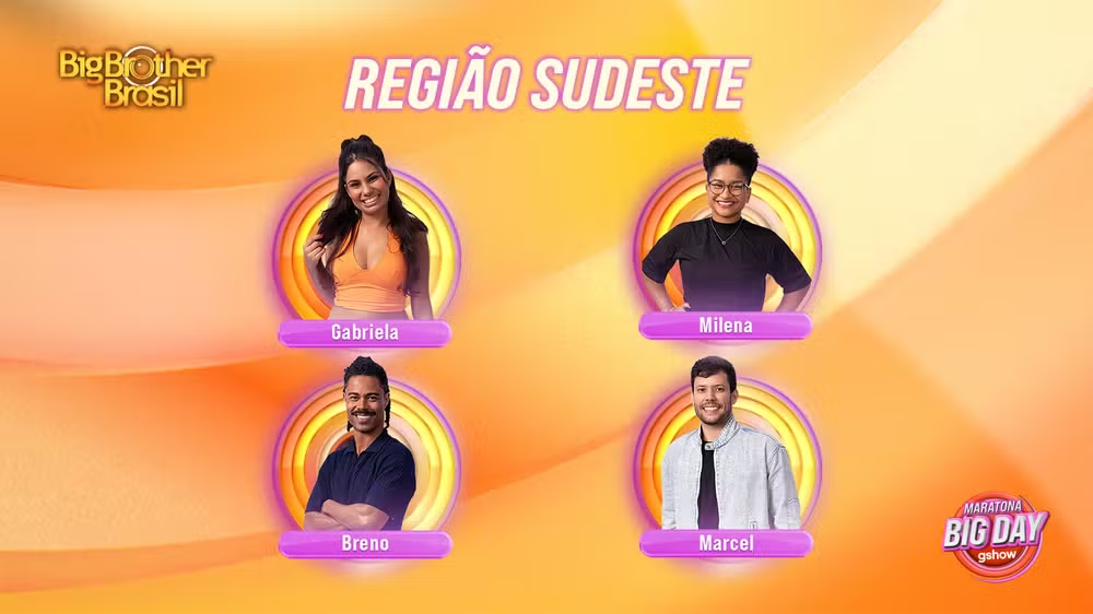 Enquete BBB 26: vote nos seus favoritos da Casa de Vidro da região Sudeste