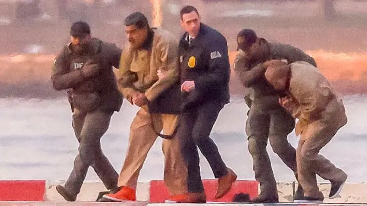 #FAKE: Maduro tomando 'banho de sol' em presídio nos EUA não é real, cena foi criada por IA