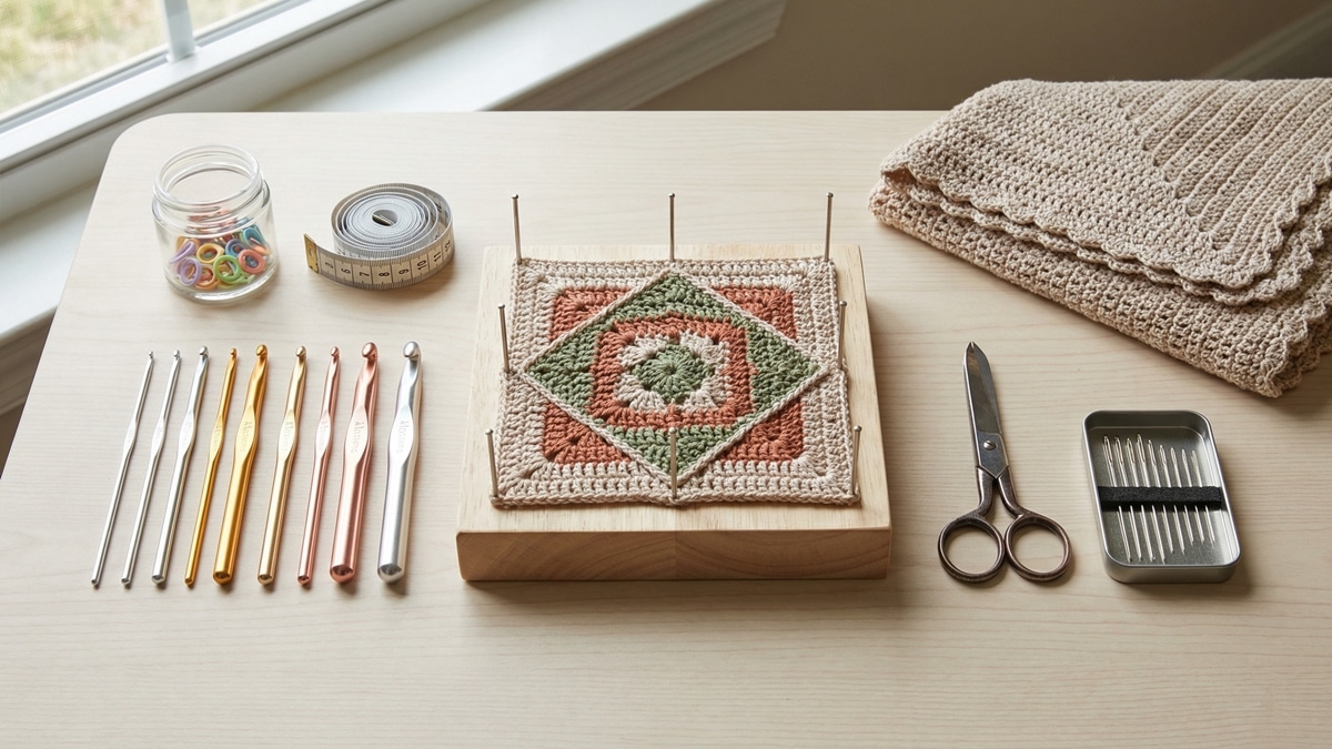 Ferramentas Esterilizadas para um Crochê de Luxo