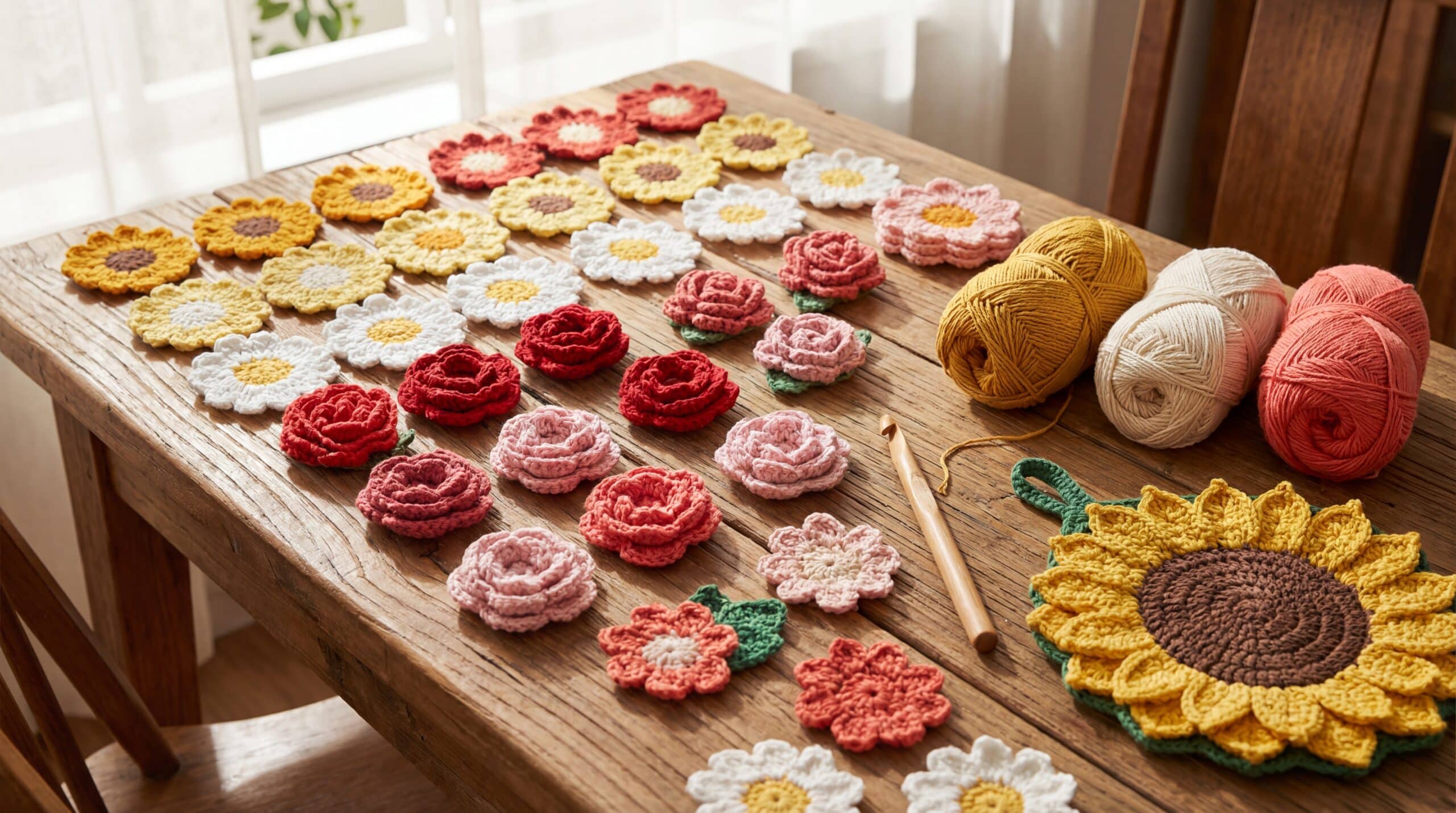 Flor de Crochê Artesanal: Técnicas e Dicas para Criar Peças Únicas