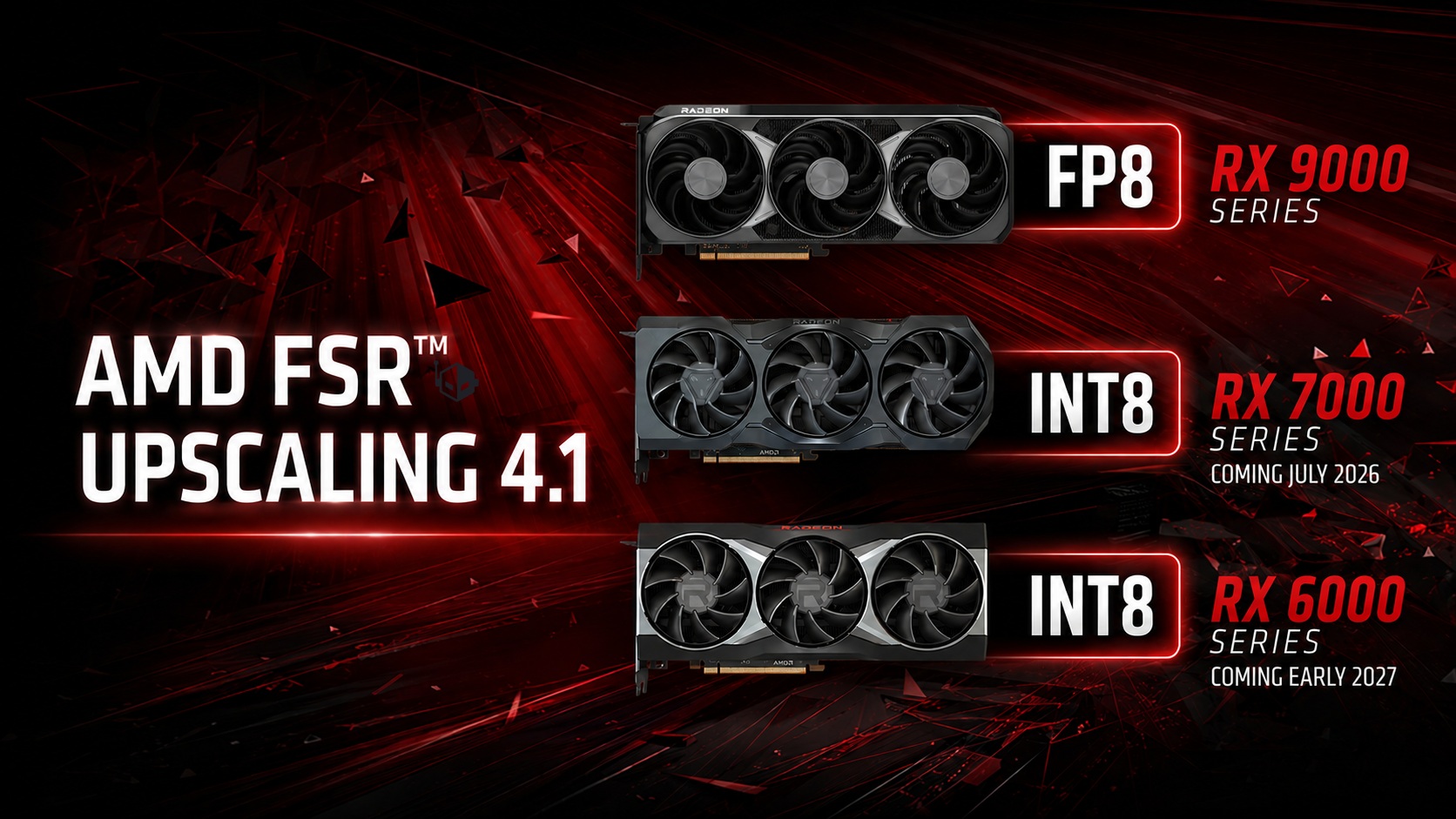 FSR 4.1: AMD Anuncia Suporte para GPUs RDNA 3 em Julho e RDNA 2 em 2027