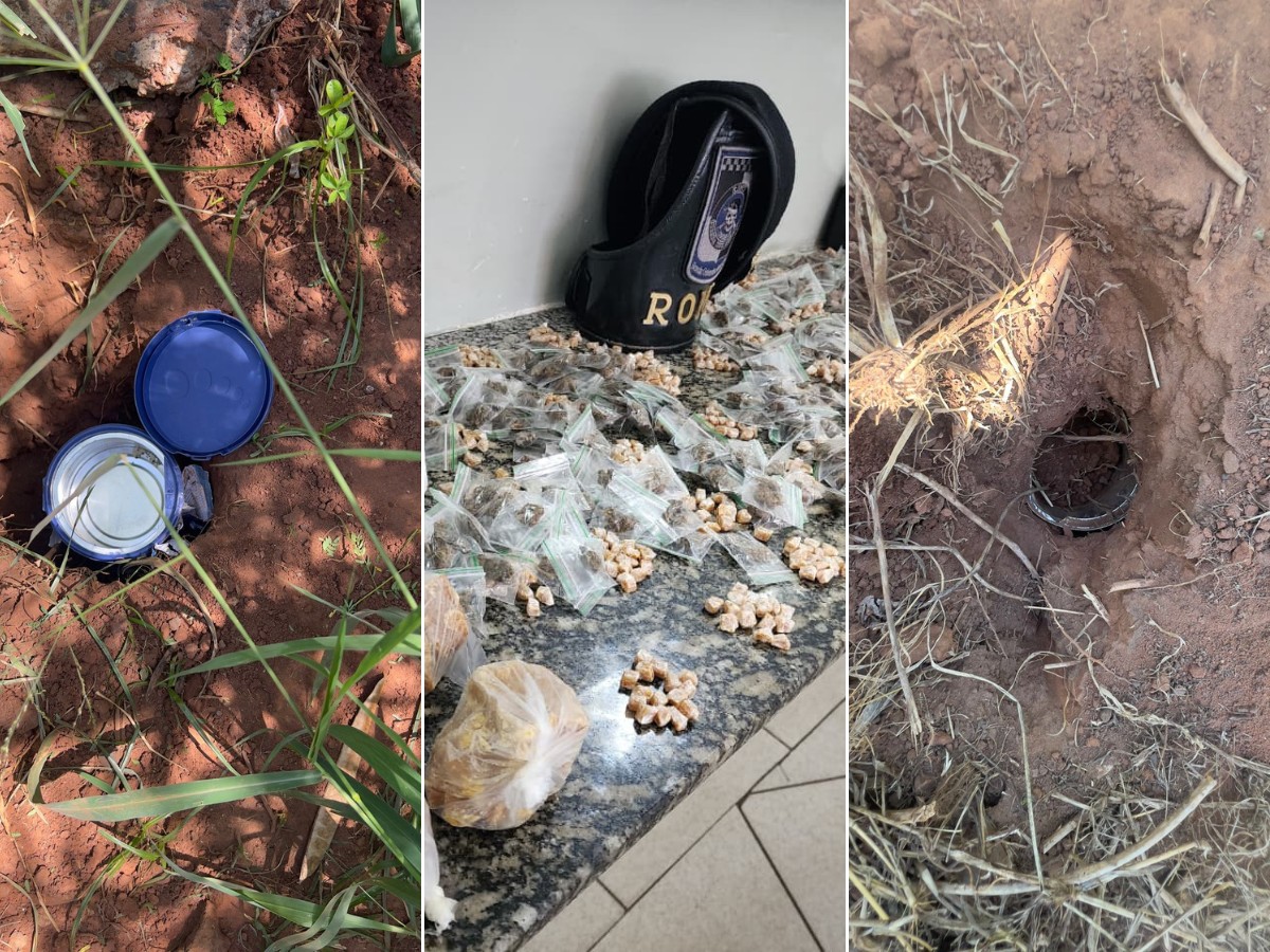 Guarda apreende quase mil porções de drogas enterradas em área verde de Limeira