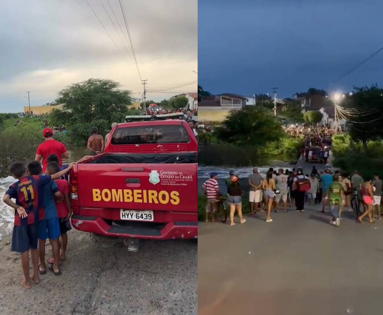 Homem desaparece em passagem molhada durante pescaria em Crateús, Ceará: Caça ao homem na correnteza