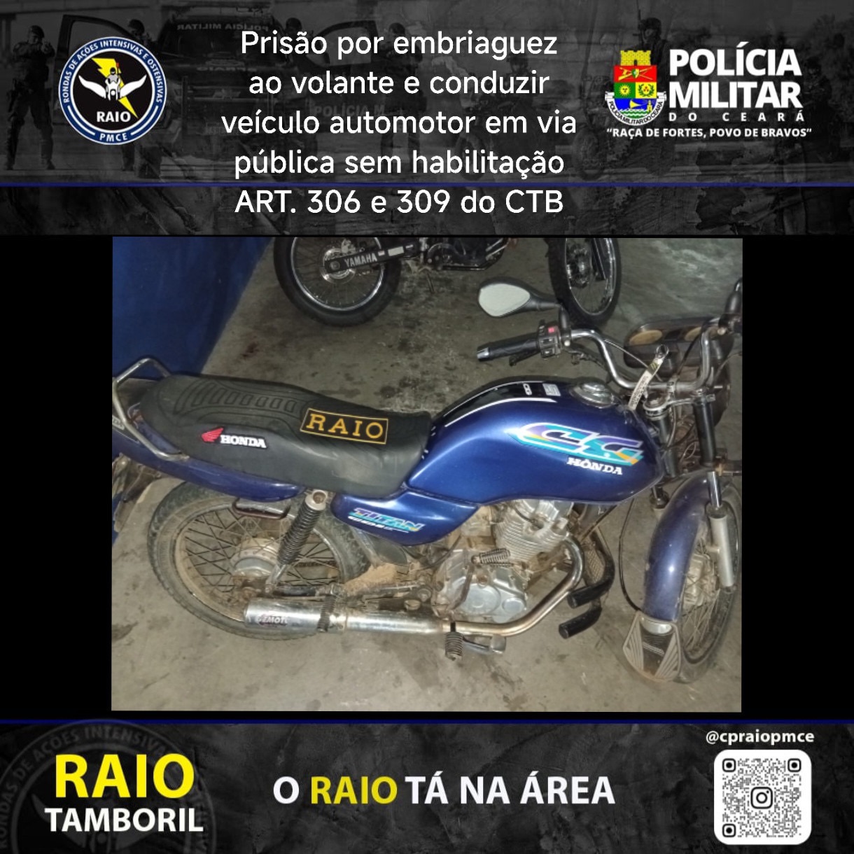 Homem é Preso por Embriaguez ao Volante em Tamboril: Leia as Detalhes Sobre o Incidente