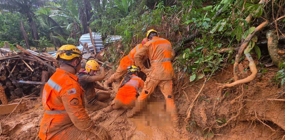 Homem morre soterrado após deslizamento em decorrência das chuvas em MG