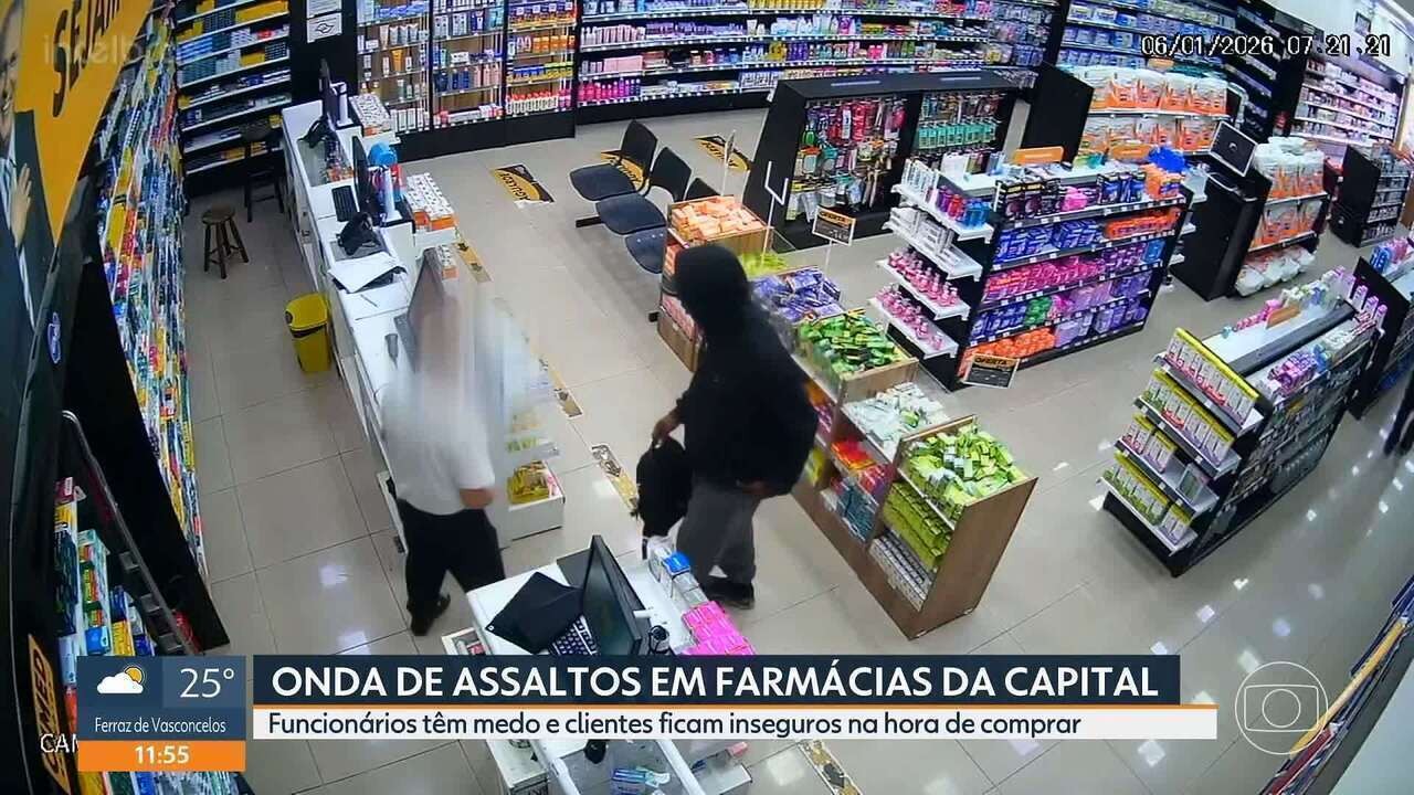 'Já repôs a caneta emagrecedora?', questiona ladrão que assaltou farmácia alvo de três rou