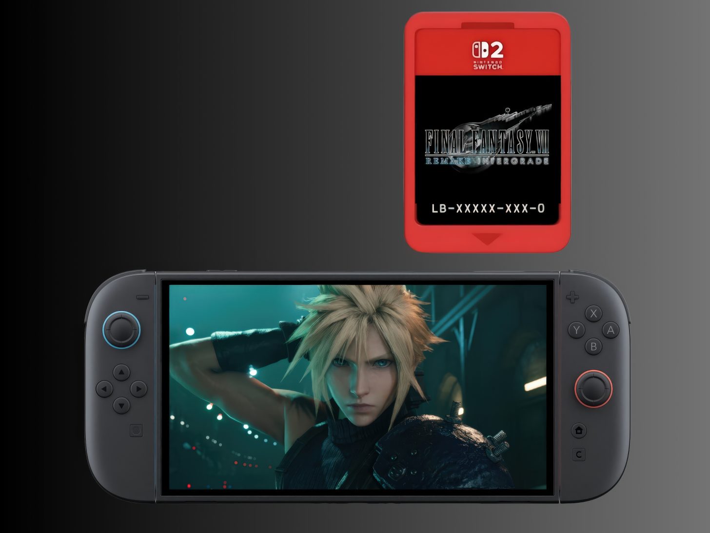 Jogo de Final Fantasy VII Remake Intergrade no Switch 2: Por quê Game Key Card?