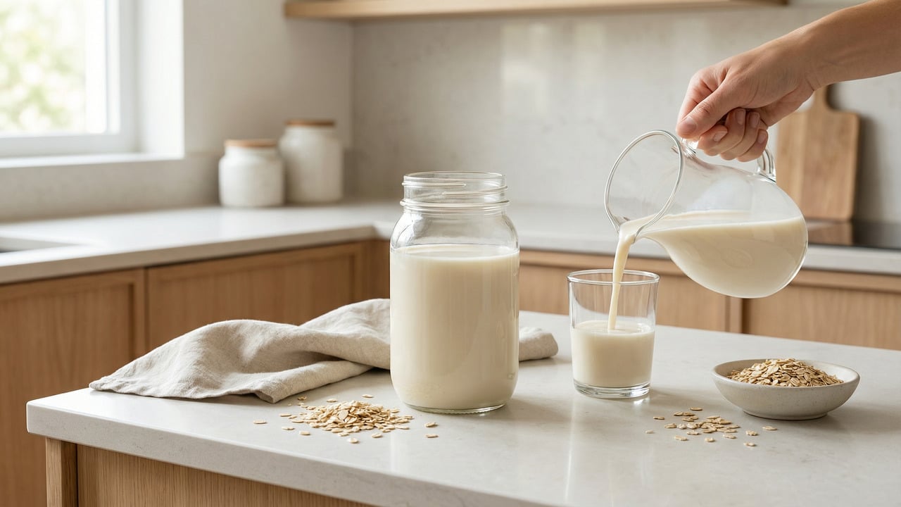 Leite de Aveia Caseiro: Economize 90% e Faça em 5 Minutos
