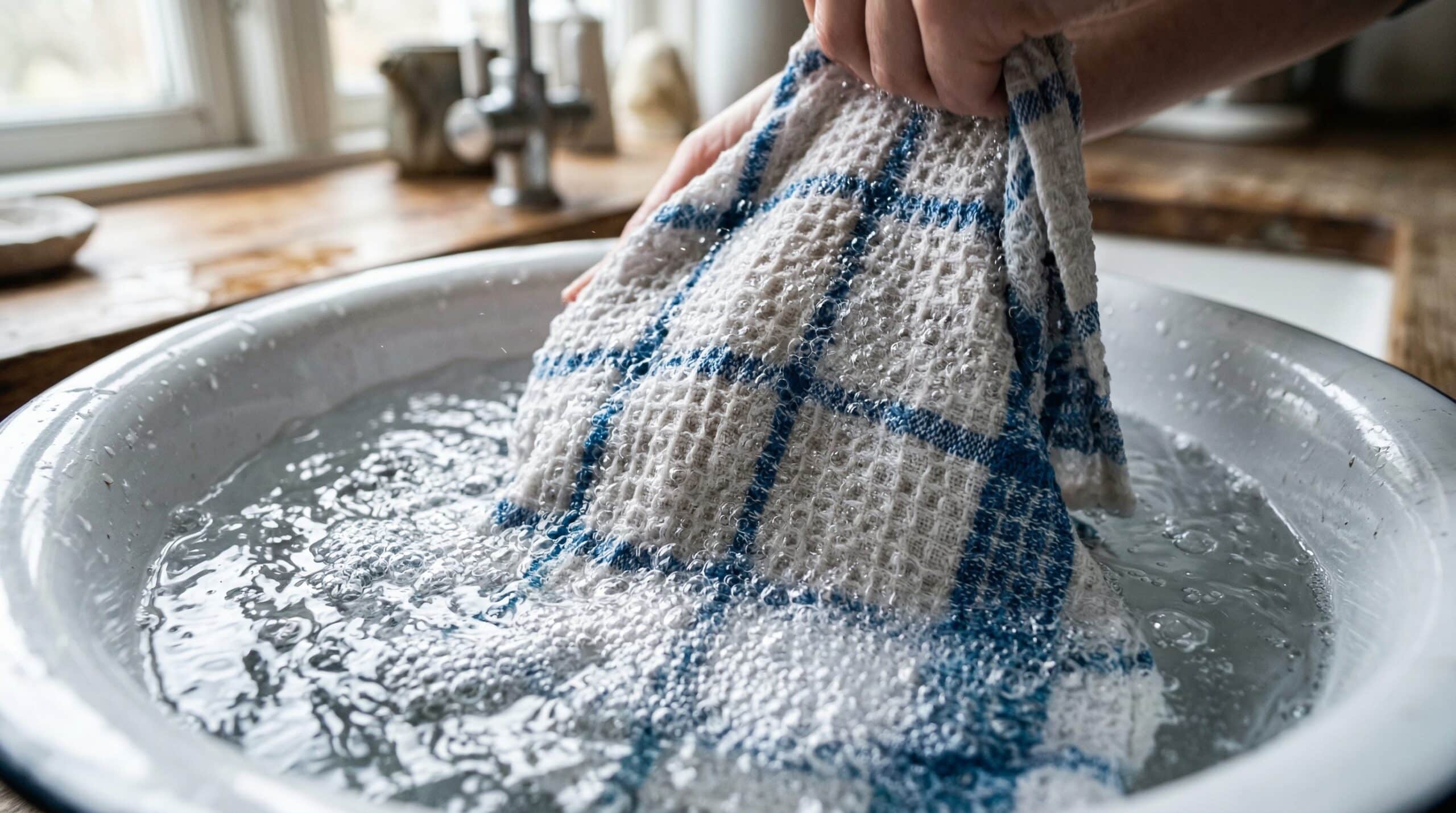 Limpeza de Pano de Prato: O Segredo para Deixá-los Branquinhos sem Produtos Fortes