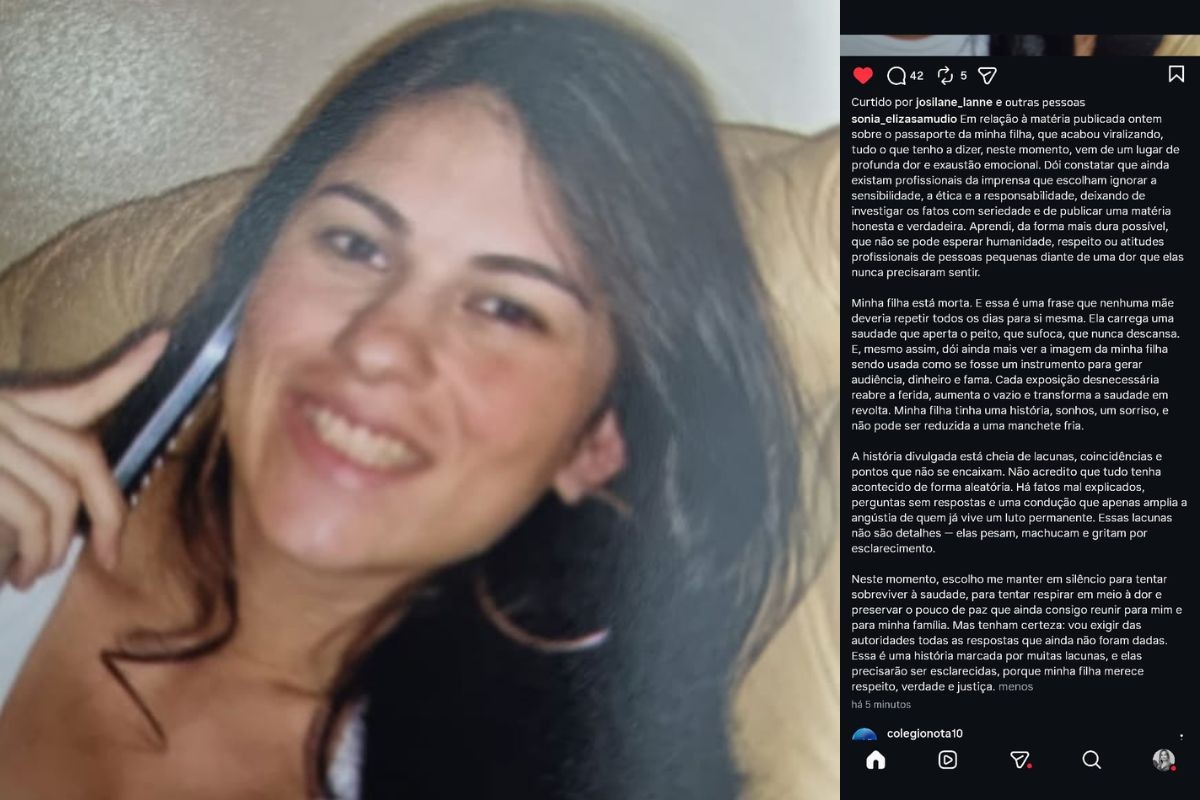 Mãe de Eliza Samudio fala pela primeira vez após passaporte da filha ser encontrado em Por