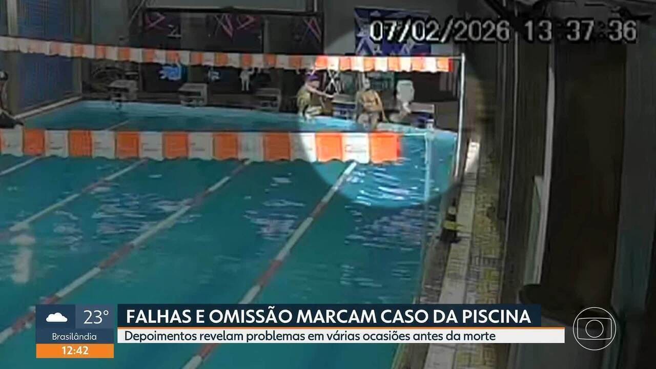 Manobrista que limpava piscina de academia onde aluna morreu diz à polícia que seguia orde