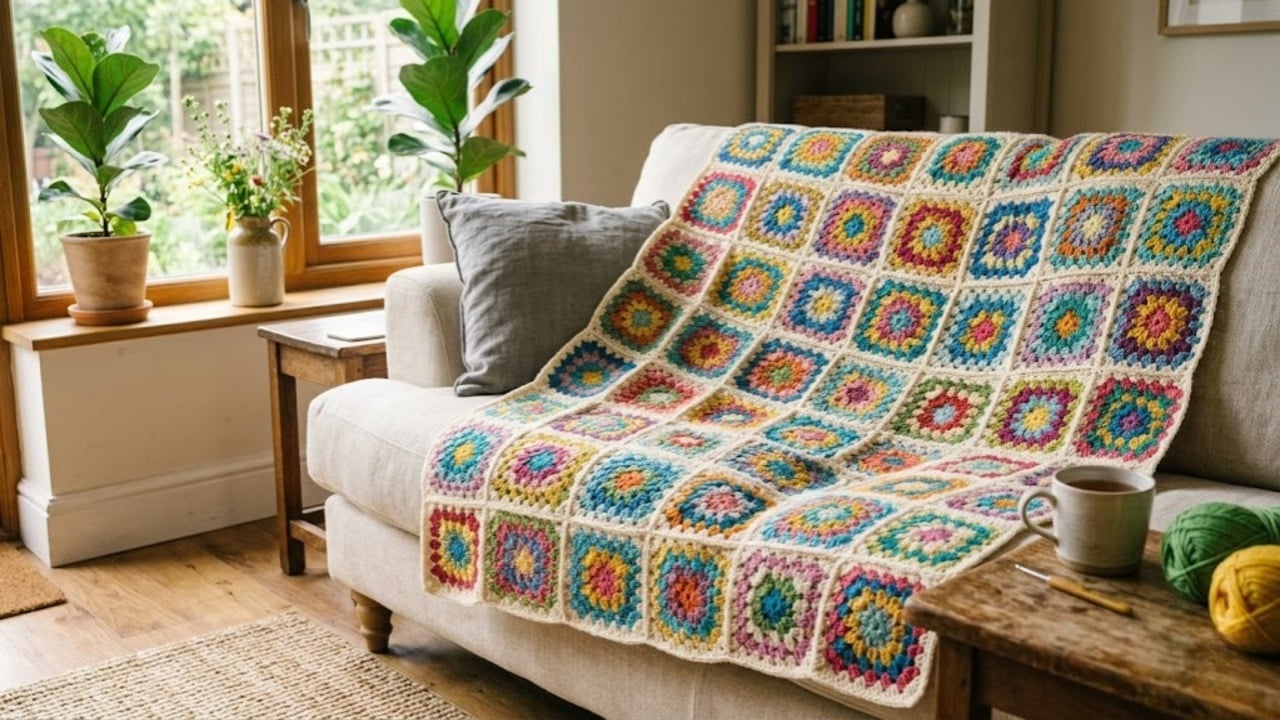 Mantenha a Sólida Técnica: 5 Segredos para Criar Squares de Crochê Perfeitos