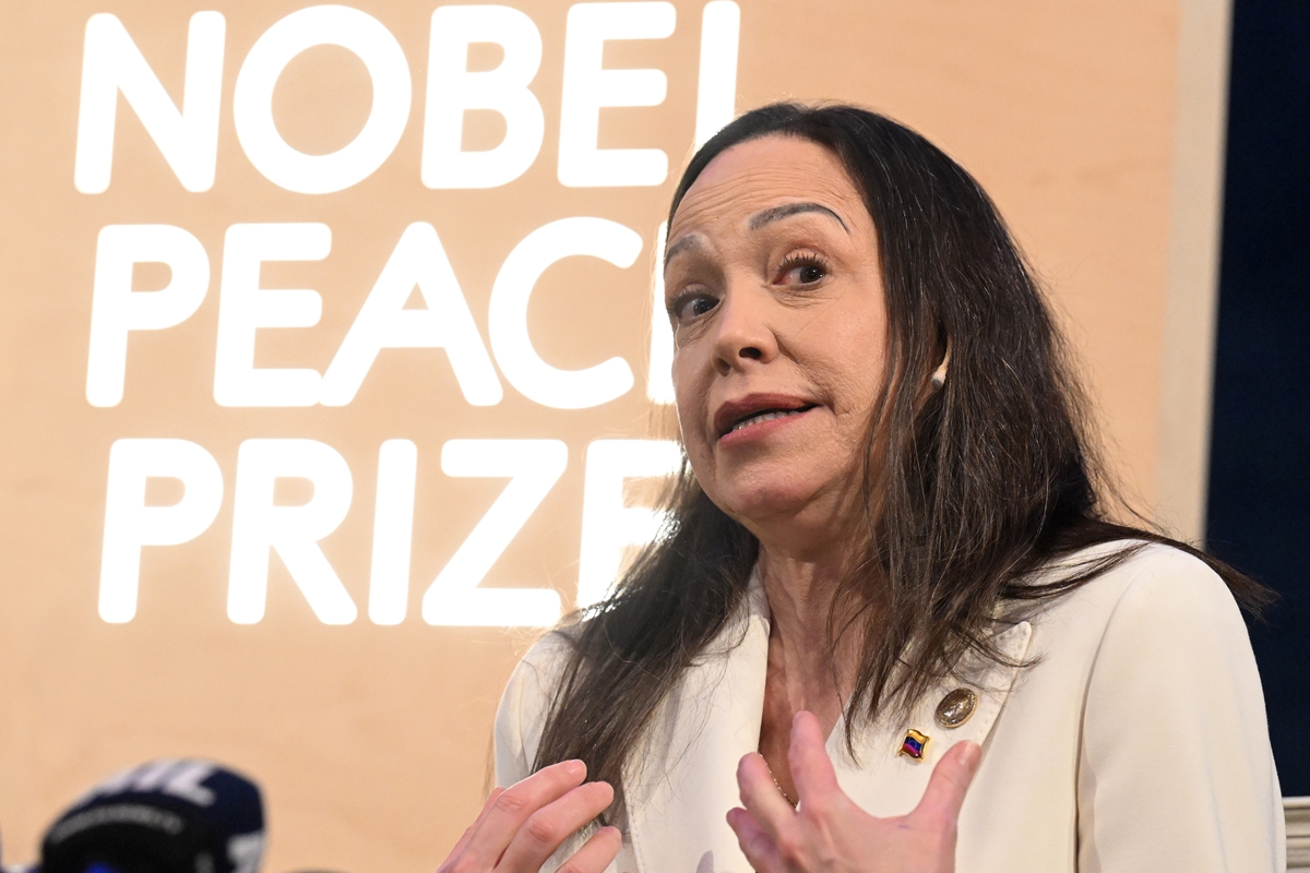 María Corina diz que não fala com Trump desde que ganhou Nobel da Paz