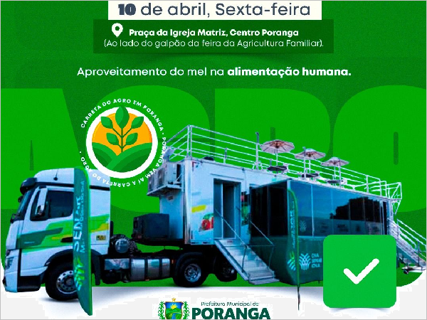 Mel na Alimentação: Carreta do Agro traz Inovação ao Município
