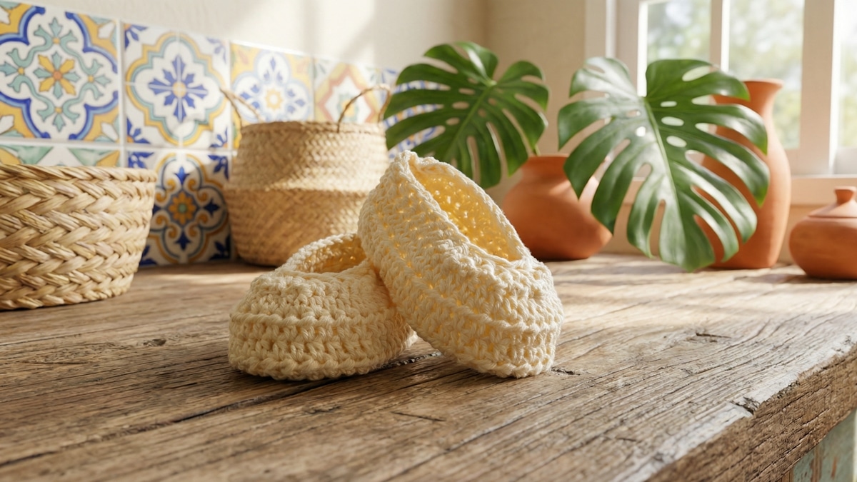 Melhore o Nível de Qualidade de Vida Com Sapatinhos de Crochê para o Seu Bebê em Casa