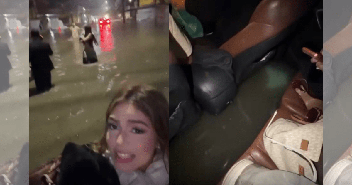 Melody fica presa em enchente no Rio de Janeiro e brinca: “Cadê o jet ski?”