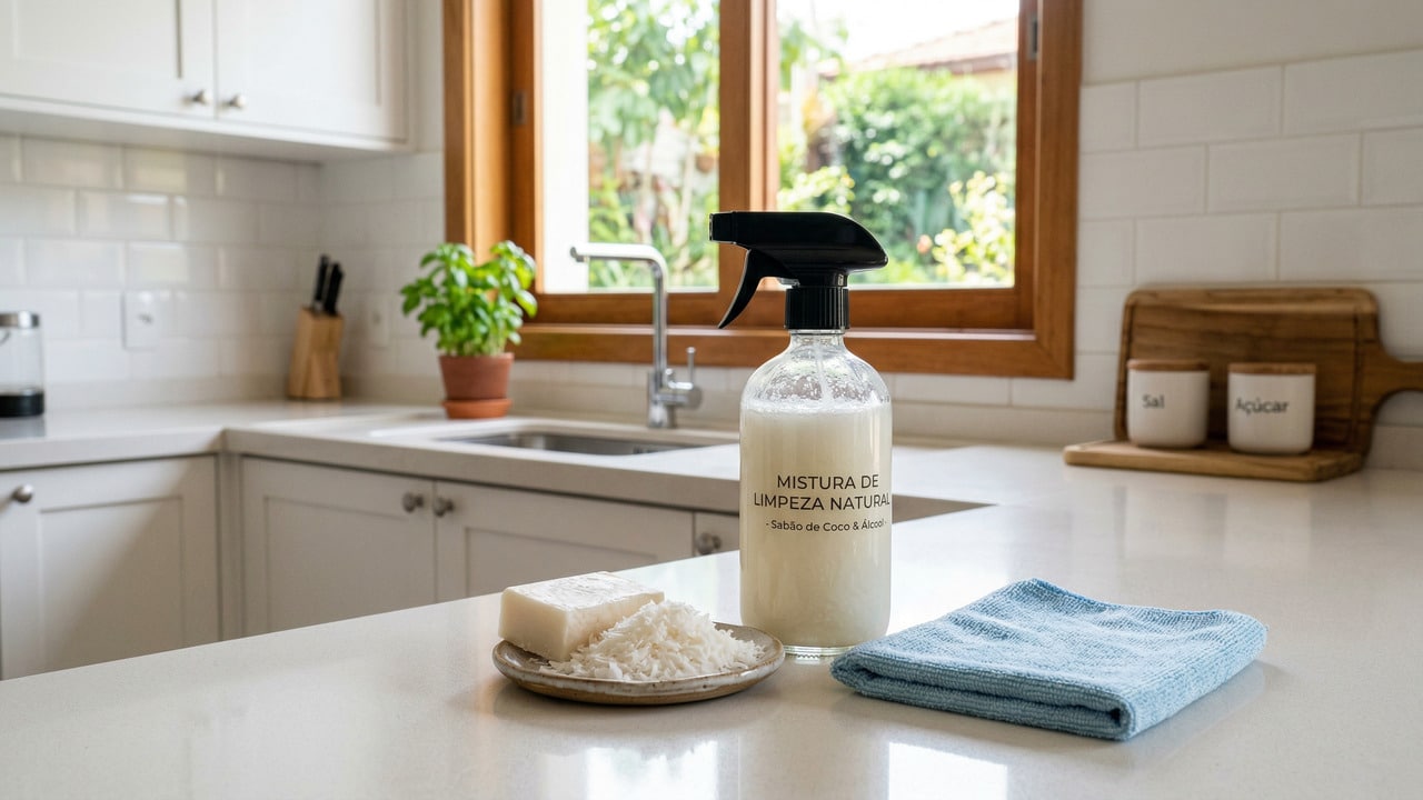 Mistura Mágica: Sabão Branco e Álcool para uma Limpeza Profissional em Casa