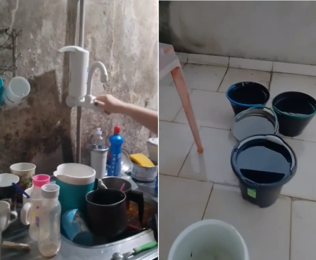 Moradores de Itaperuna reclamam de falta d'água há quase duas semanas