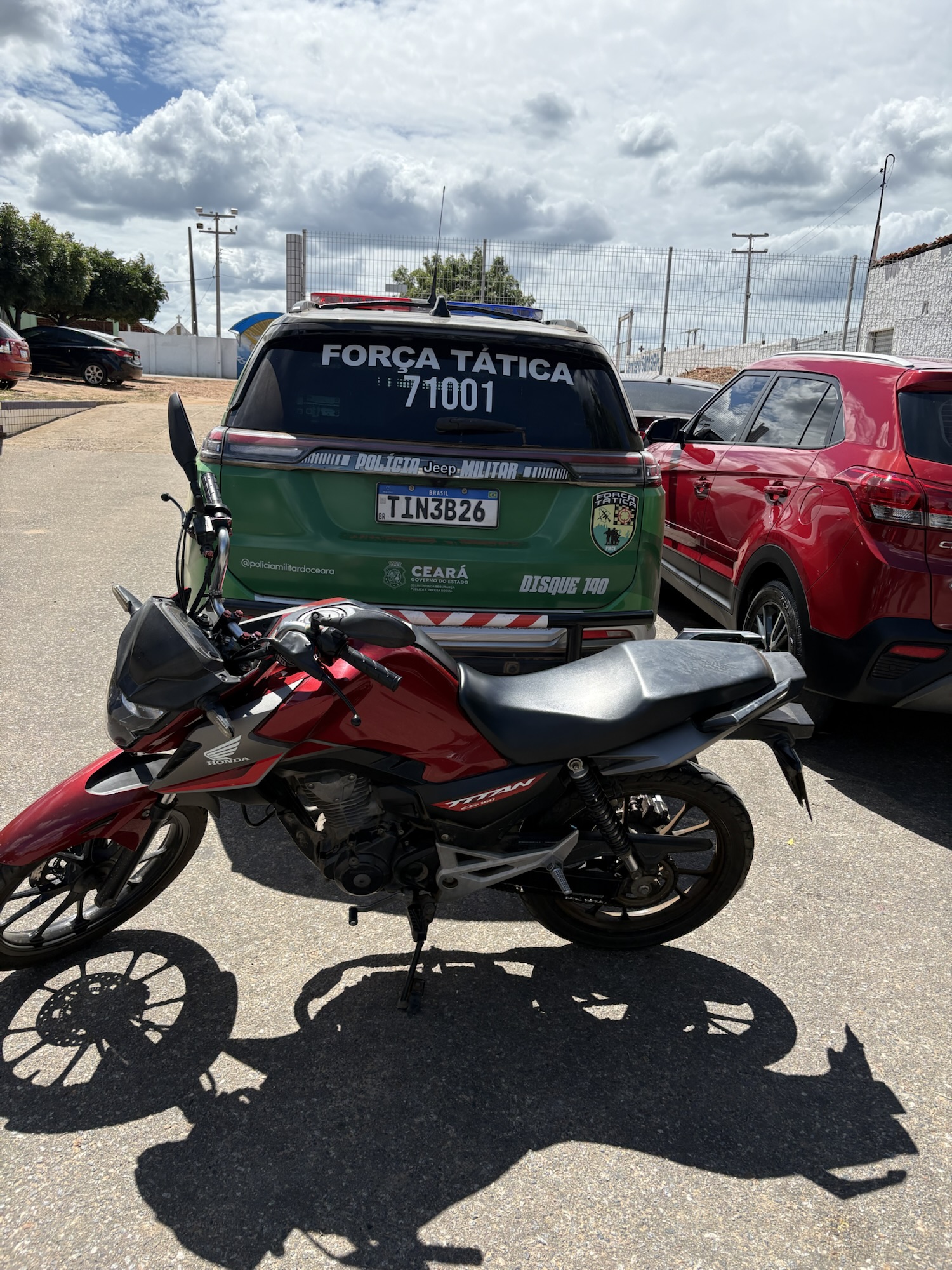 Motocicleta Roubada Apreendida: Força Tática na BR-226
