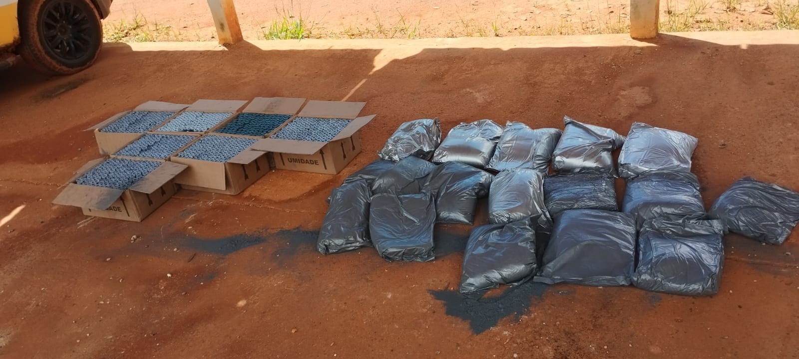 Motorista é preso ao ser flagrado transportando material para fabricação de explosivos na 