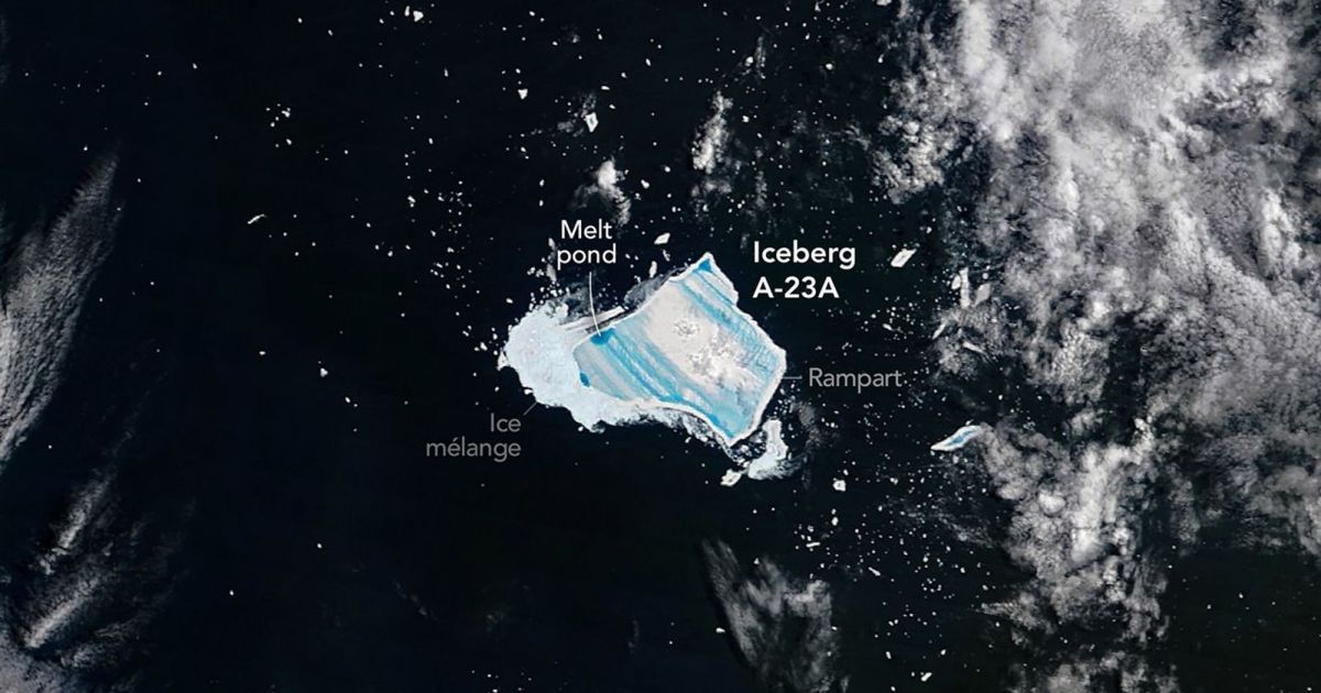 Nasa divulga imagem do maior iceberg do mundo à beira do colapso; veja