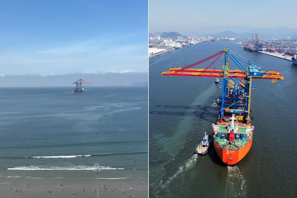Navio com estrutura gigantesca em alto-mar chama atenção de moradores e promete modernizar