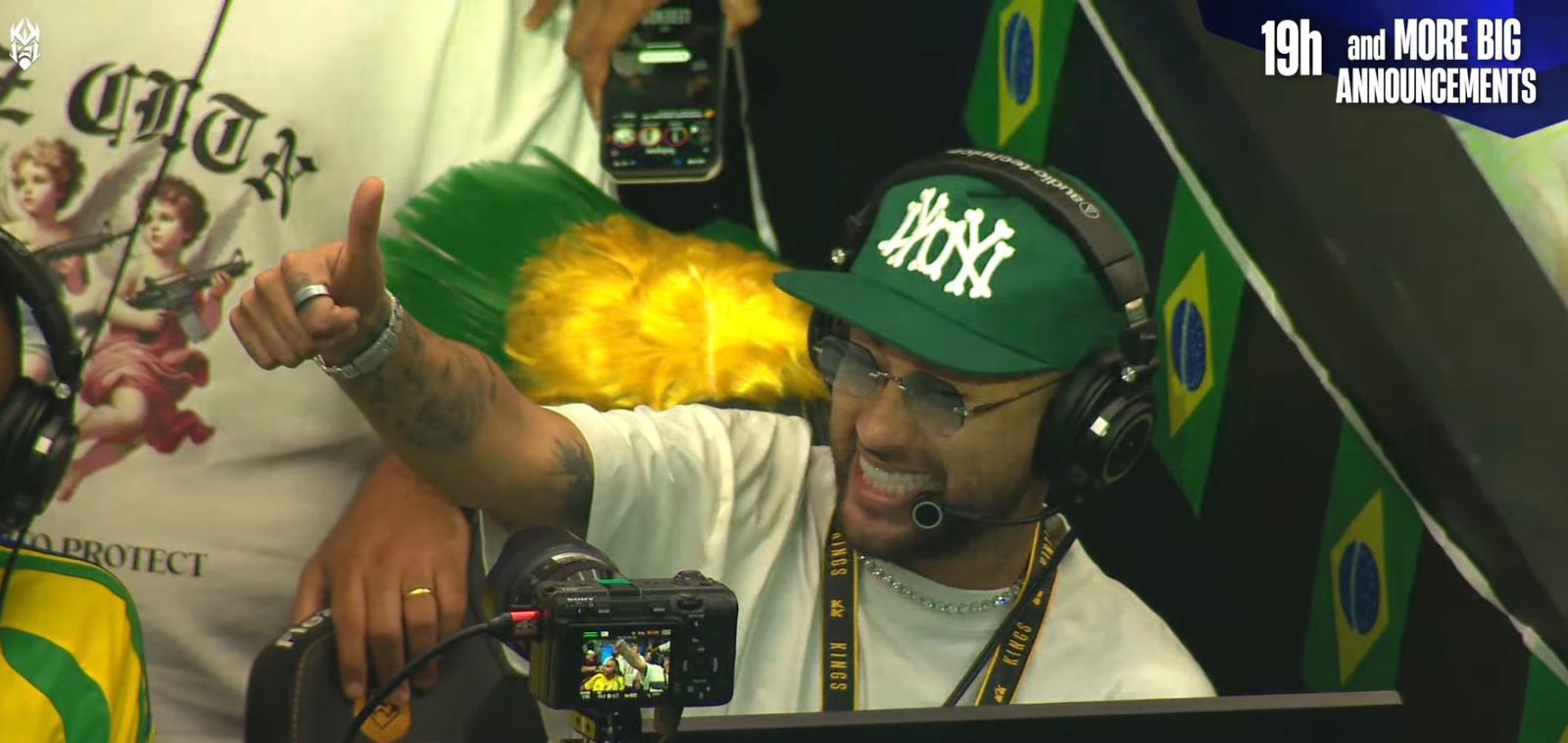 Neymar marca presença em jogo da Copa do Mundo da Kings League