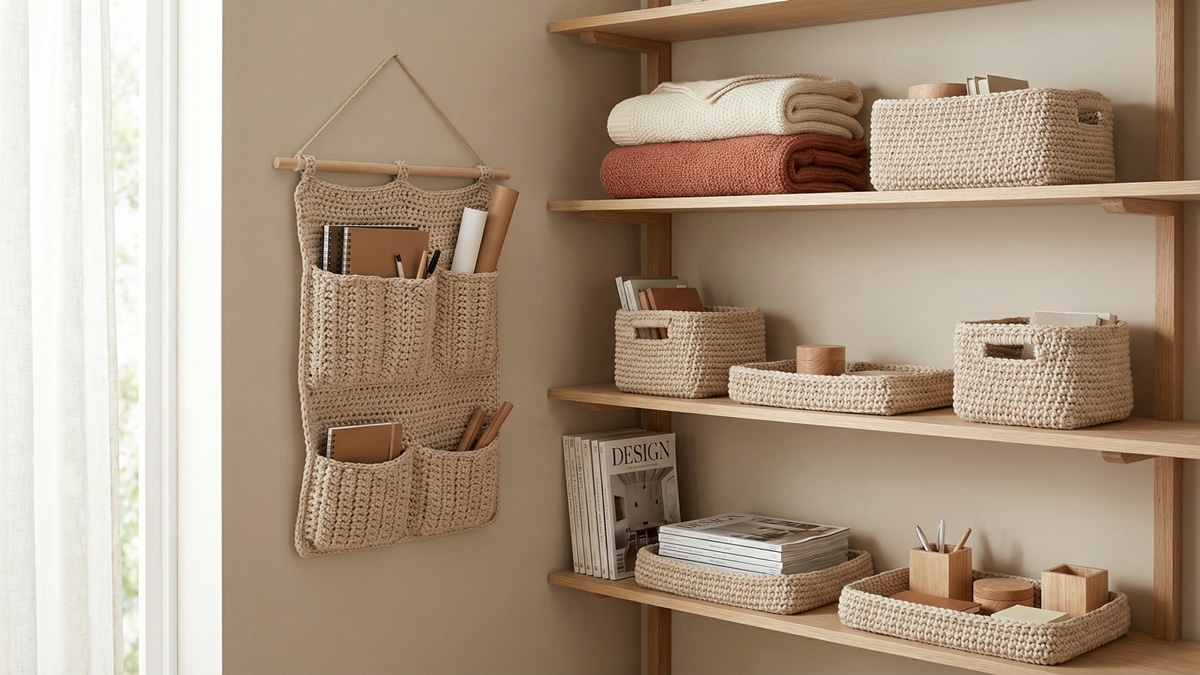 Organize Sua Casa com Estilo: Os Melhores Organizadores de Crochê