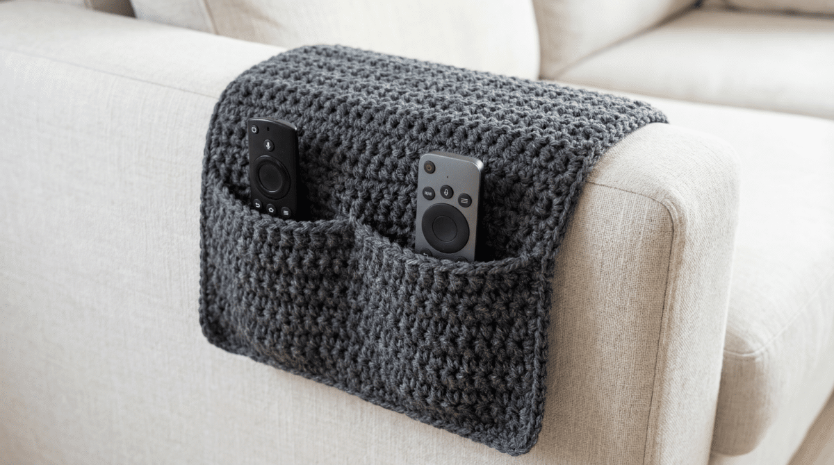 Orgulhe-se de sua sala: 7 Dicas de Crochê para Porta-Controle e Organização