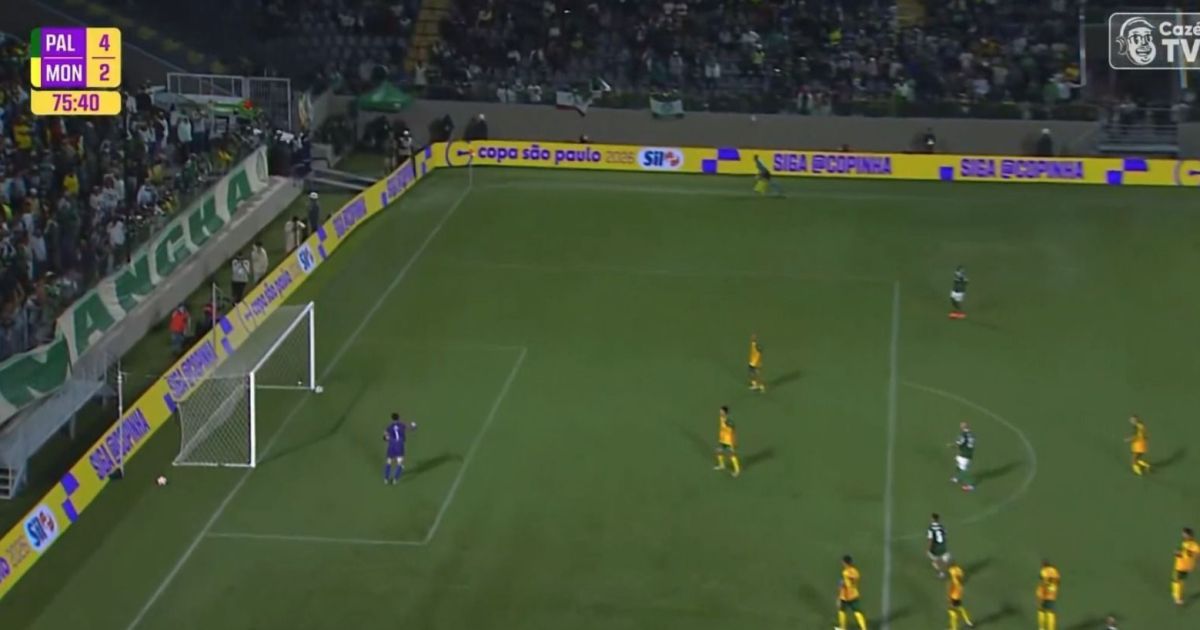 Palmeiras tem gol que bola não entrou marcado na Copinha; veja vídeo