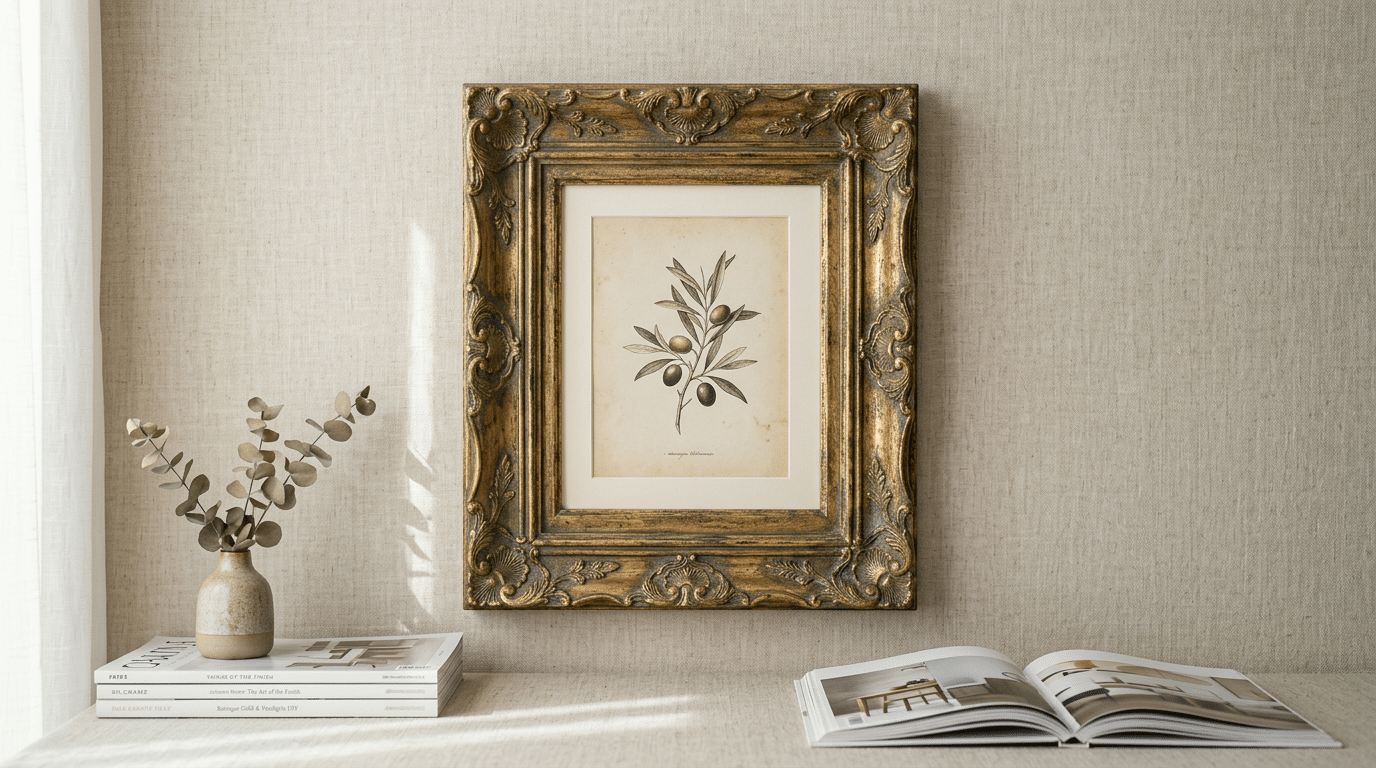 Pátina em Molduras: Técnica de Restauro para um Visual Envelhecido Elegante