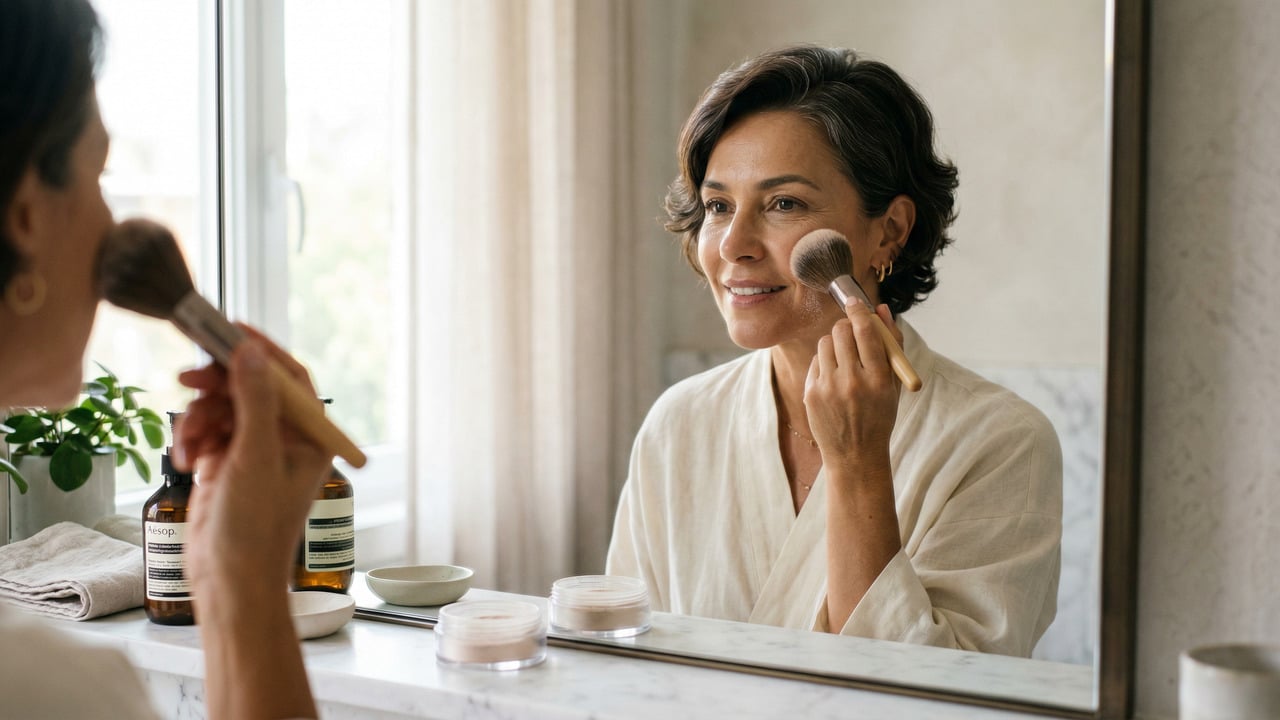 Pó traslúcido vs. compacto: como escolher o melhor pó para a pele madura após os 40