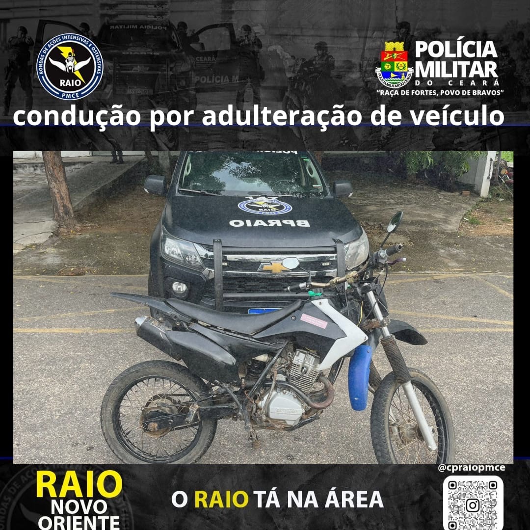 Polícia de Novo Oriente Apreende Motocicleta Adulterada: Saiba O Que Sobre o Caso
