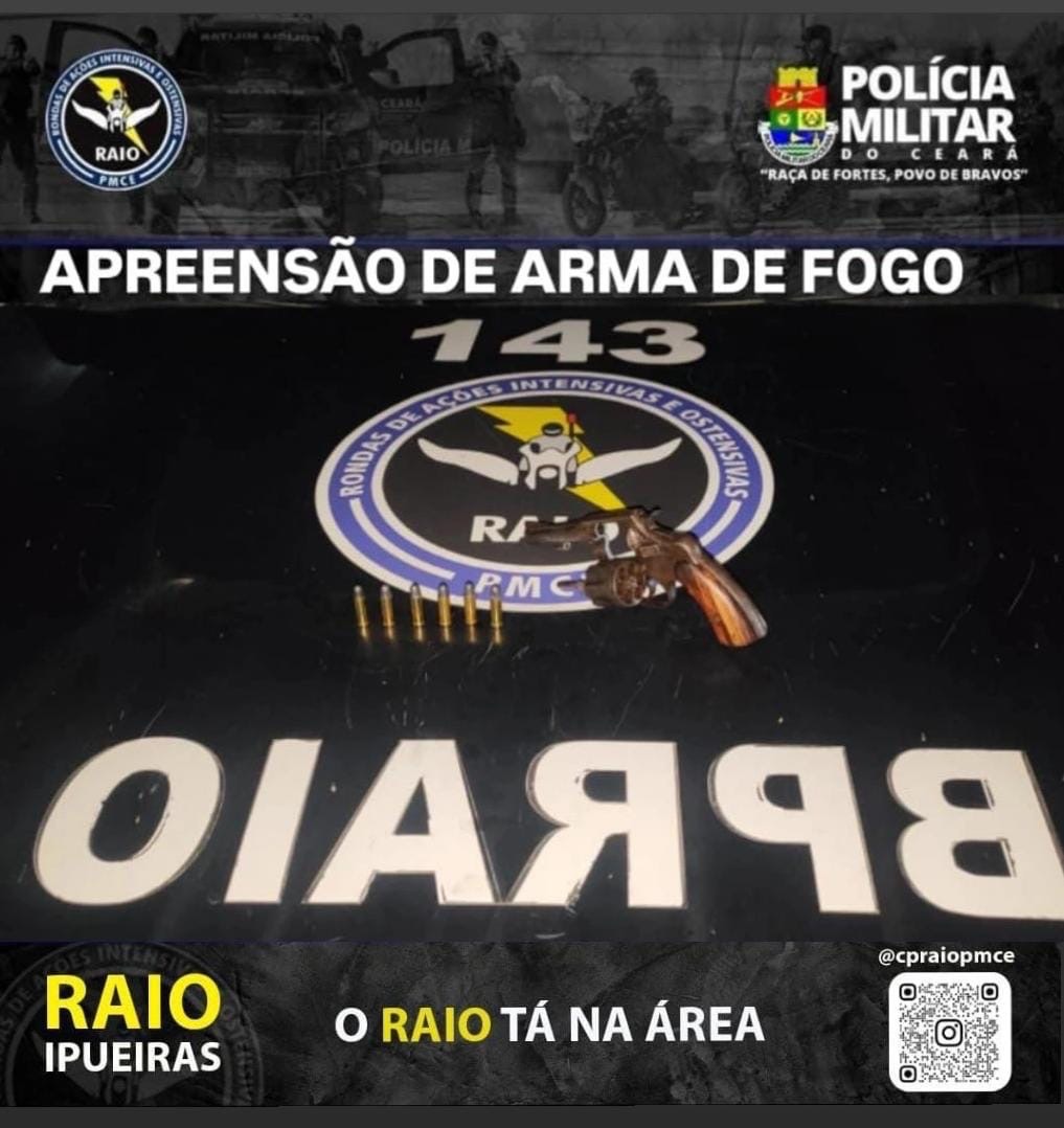 Policia prende arma de fogo abandonada em Ararendá no interior do Ceará