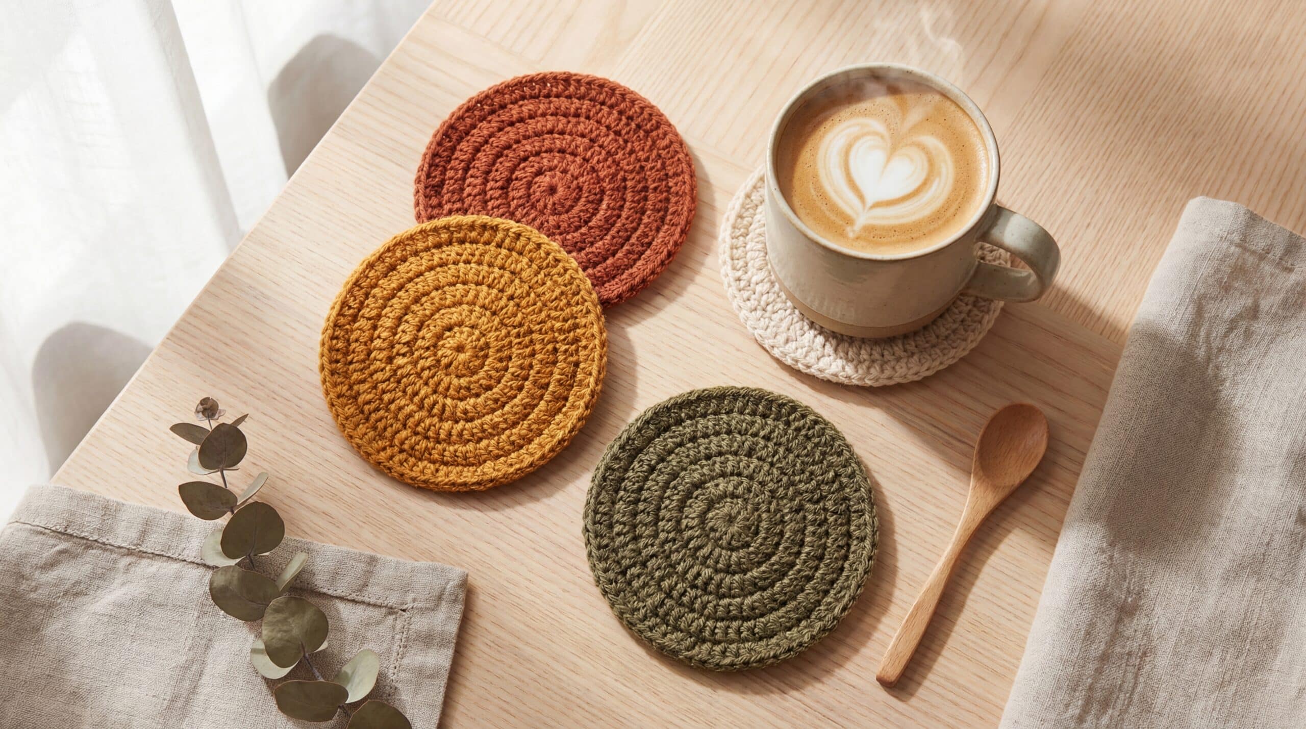 Porta-Copos de Crochê: Proteja Sua Mesada com Estilo e Praticidade