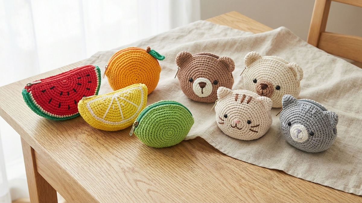 Porta-Moedas de Crochê Fáceis: Organize suas Bolsas com Estilo!