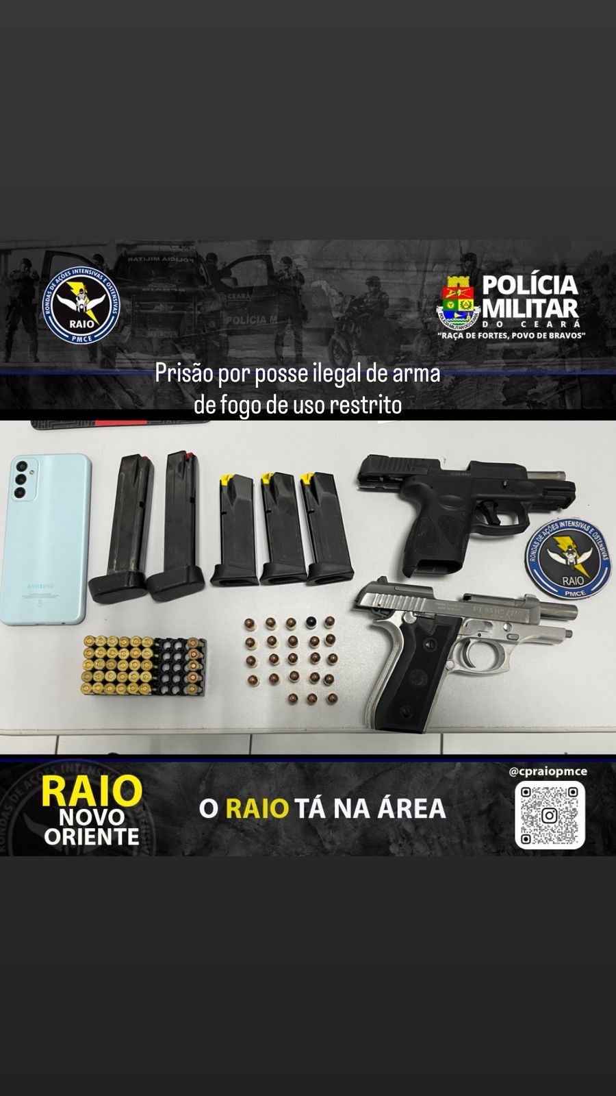 PRISÃO EM NOVO ORIENTE: Homem é Preso com Armas e Munições após Denúncia Anônima