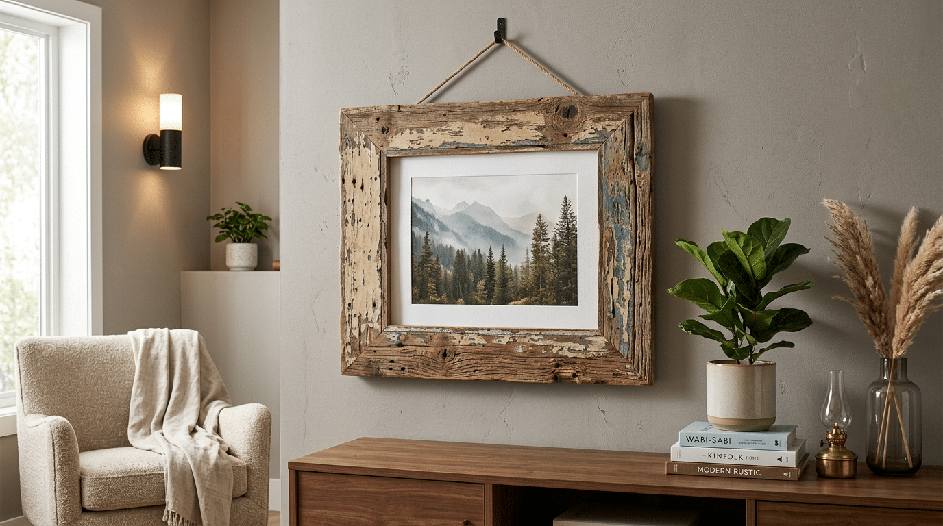 Quadros Decorativos Únicos: Transforme Materiais de Demolição em Arte