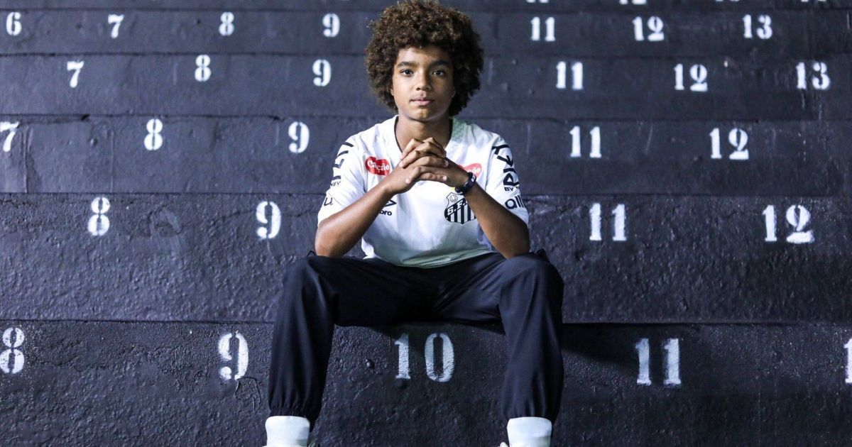 Quem é Kauan Basile, joia de 13 anos do Santos que virou alvo do mercado