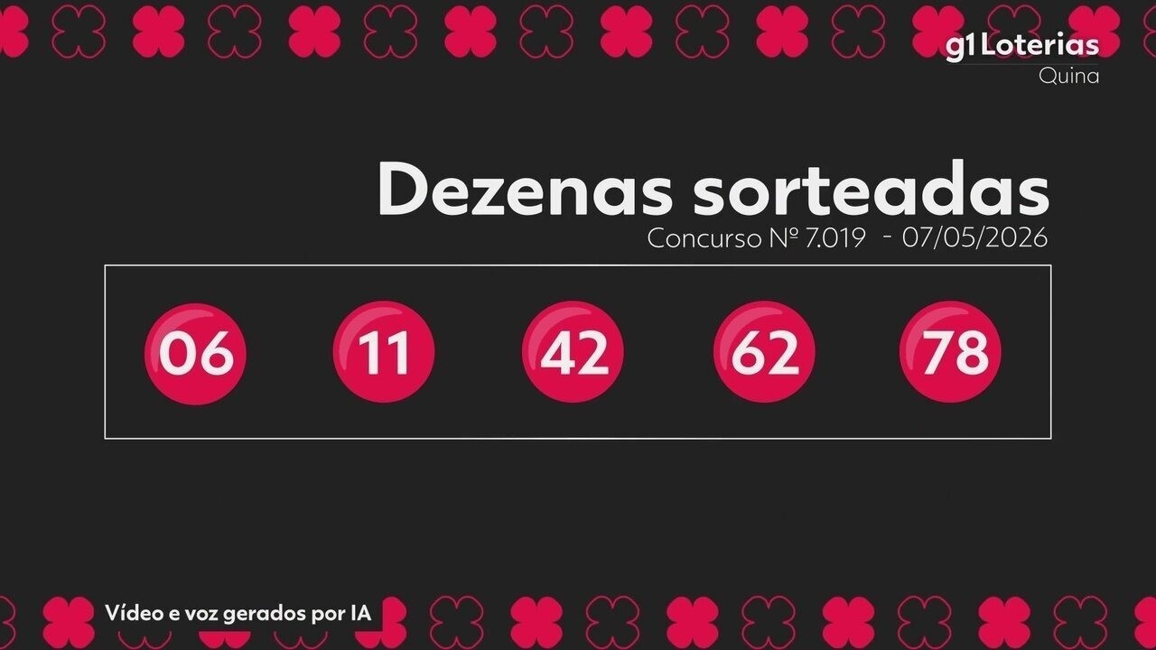 Quina Hoje: Resultado do Concurso 7019 e Números Sorteados - Veja Aqui!