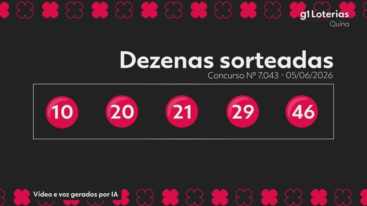 Quina Hoje: Resultado do Concurso 7043 e Números Sorteados