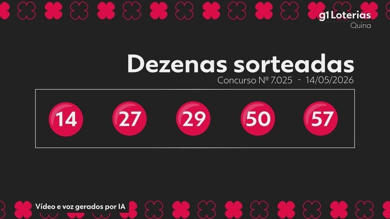 Resultado da Quina Hoje: Concurso 7025 - Números Sorteados e Premiações