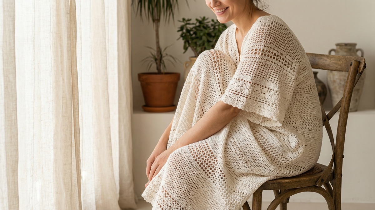 Revolucione o Seu Visual: 5 Designs de Vestidos de Crochê para Festa de Luxo