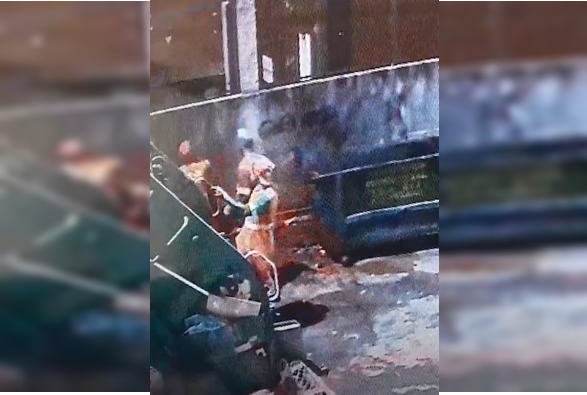 SLU se manifesta sobre garis flagrados pichando muro no Réveillon