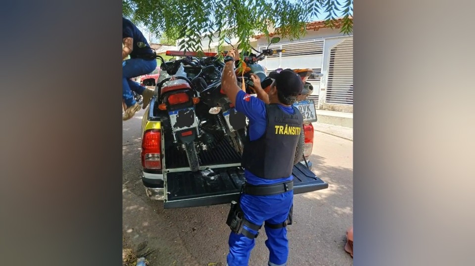 SMMT programa para fevereiro destruição de escapamentos irregulares apreendidos em Mojuí