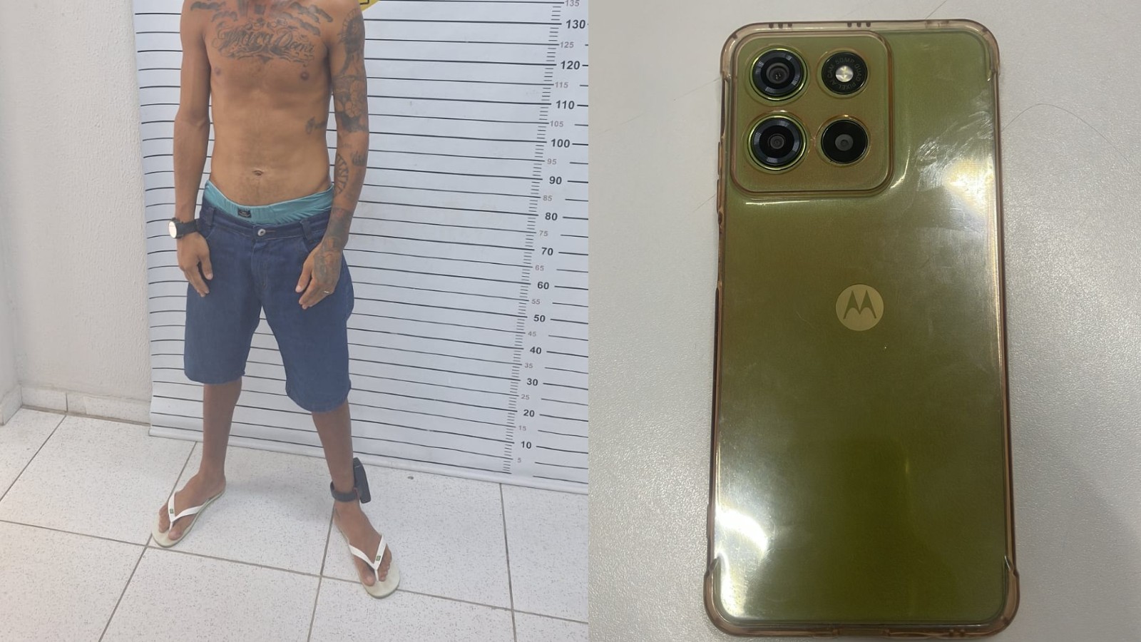 

Suspeito de oferecer R$ 100 para policiais ao ser flagrado com celular roubado é preso n
