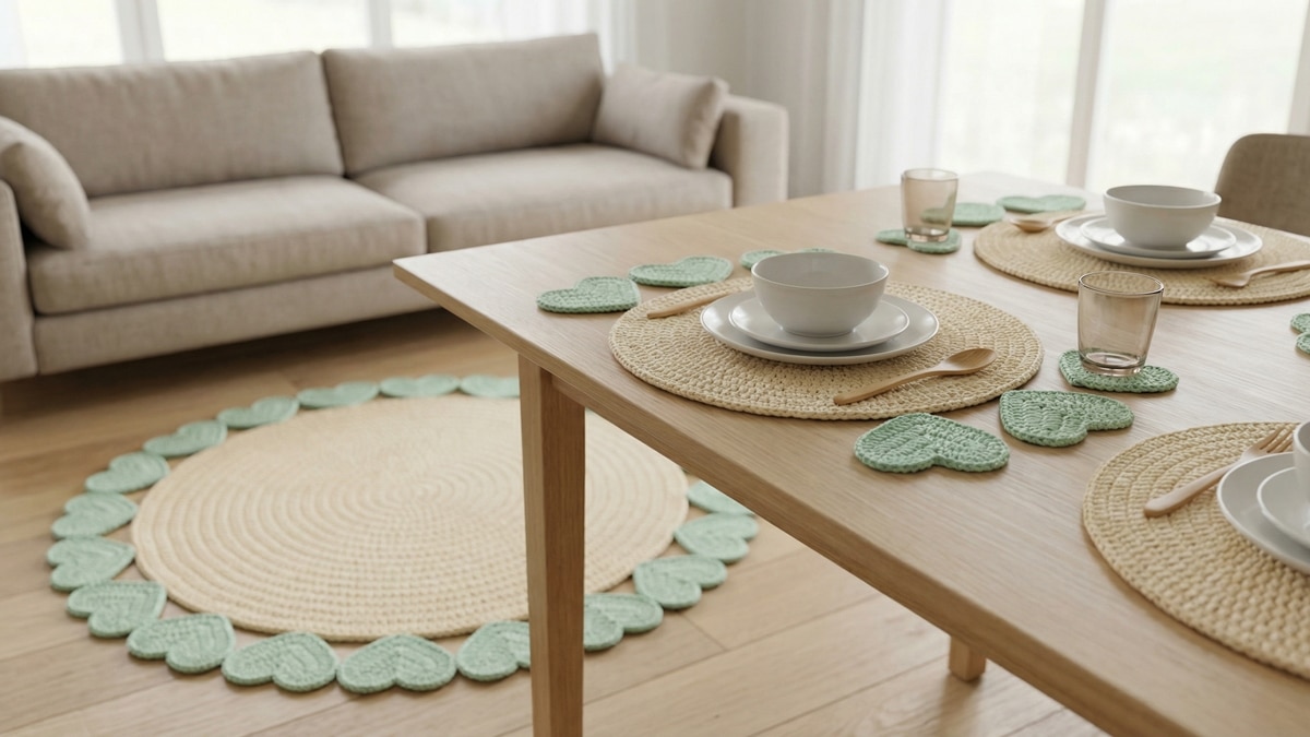 Tapetes de Crochê com Borda de Coração: Dicas de Decoração e Cuidado