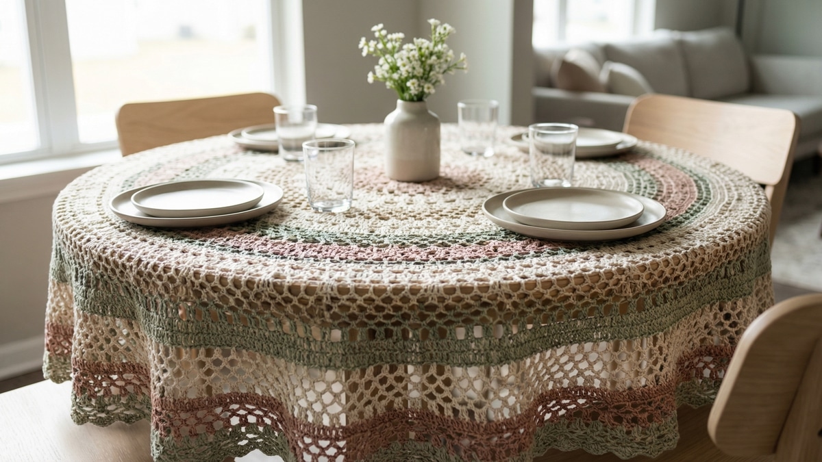 Tapetes e Toalhas de Mesa em Crochê: Dê um Toque de Elegância ao Seu Lar