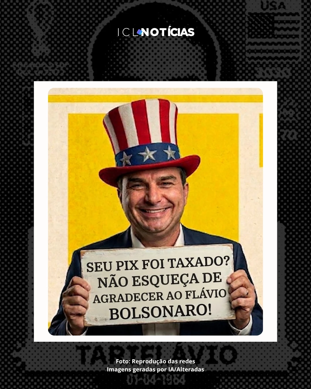 Tarifas EUA x Brasil: 'Tariflávio' e 'Urubu Pix' viralizam