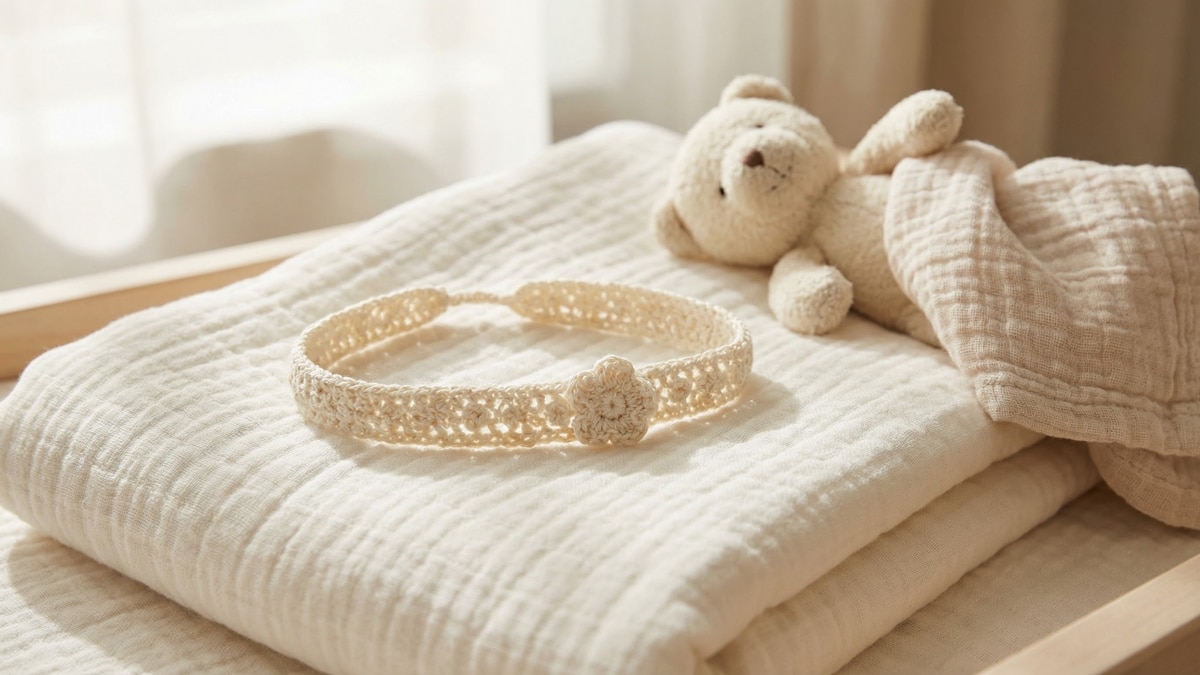 Tiaras de Crochê Seguras e Macias para Bebês: Escolhendo o Melhor para o seu Enxoval